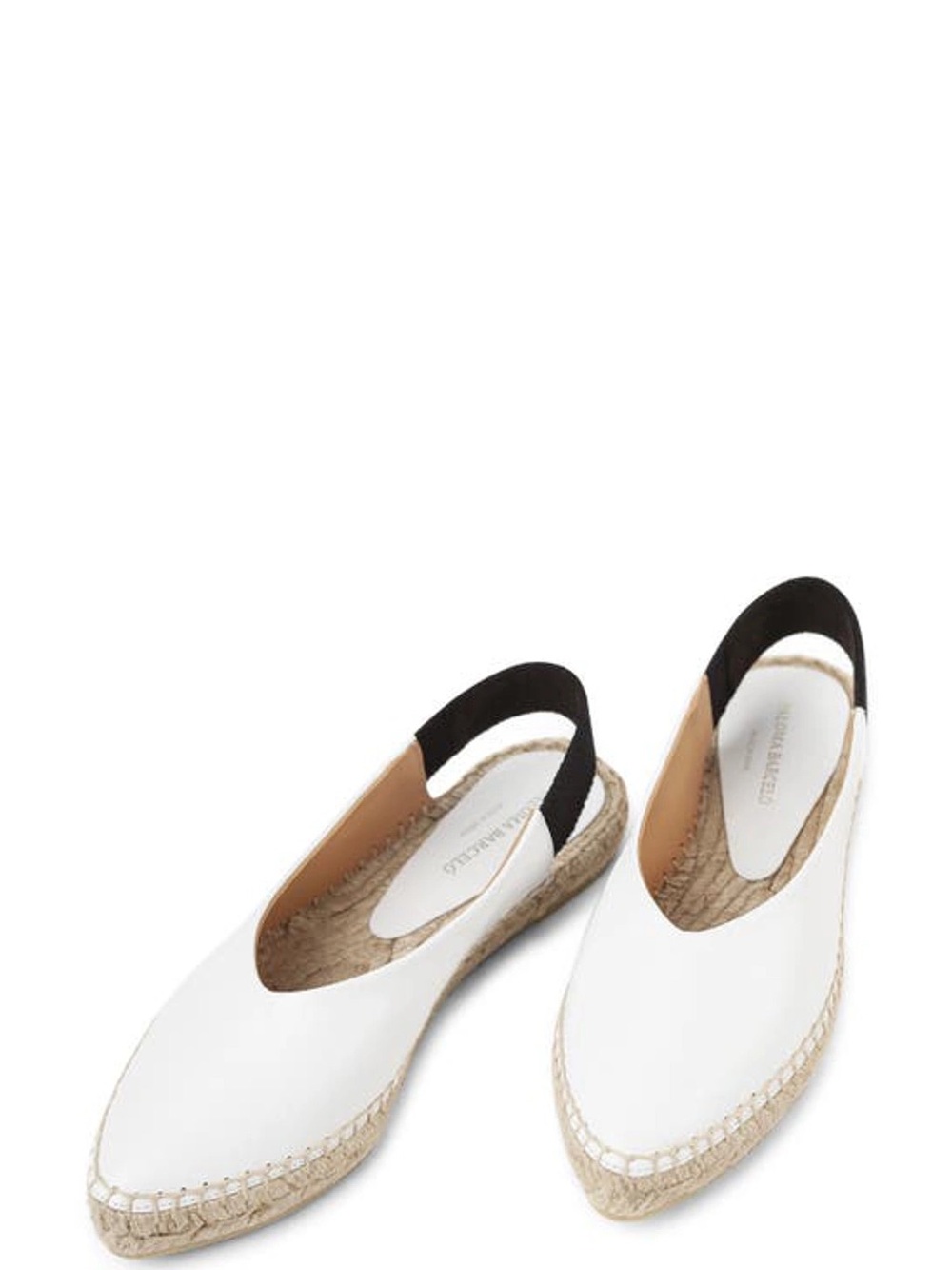 Never Worn Paloma Barceló White Espadrille Slingback Flats Size 38
